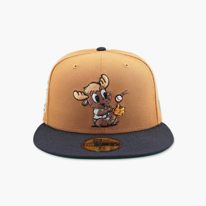 Seattle Mariners Baby Mariner Moose Mascot Series Light Bronze Fitted Hat