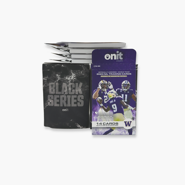 Washington Huskies "Black Box" - 5 Trading Card Packs with 2 Autographs Guaranteed