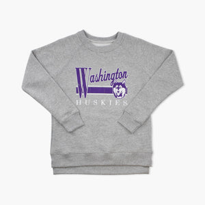 Washington Huskies Women's Sloping Script Crewneck
