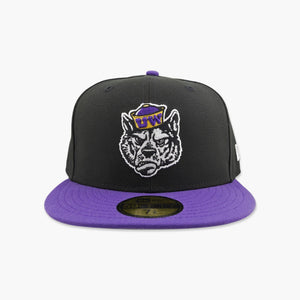 Washington Huskies Sailor Dawg Black Two-Tone Fitted Hat