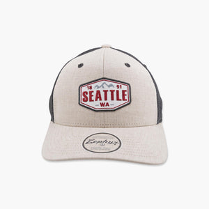 Gossiper Mountains Oatmeal/Black Seattle Trucker Hat
