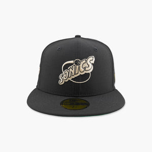 Seattle SuperSonics Black Wool Fitted Hat