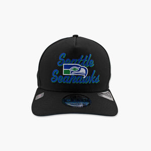 Seattle Seahawks Black Throwback Chainstitch Snapback