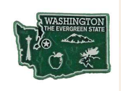 WA Green Map PVC Magnet