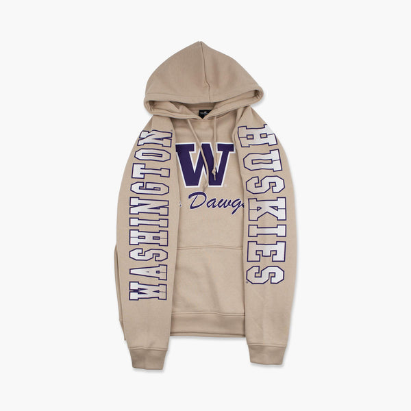 Washington Huskies Big Break Khaki Hoodie