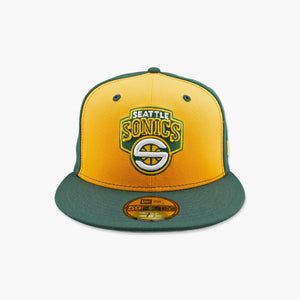 Seattle SuperSonics Golden Panel "S" Logo Fitted Hat
