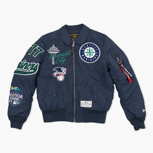 Seattle Mariners New Era Alpha Industries 2026 Bomber Jacket