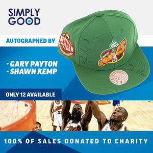 AUTOGRAPHED By Gary Payton & Shawn Kemp - Seattle SuperSonics Snapback