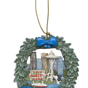 Seattle Skyline Christmas Ornament