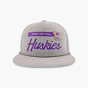 Washington Huskies Grey Cord Snapback
