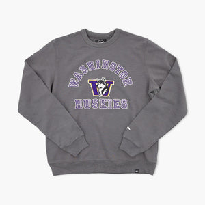 Washington Huskies French Terry Coal Crewneck