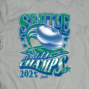 Evergreen State Legends 2025 World Champions Grey T-Shirt