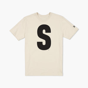 Seattle Mariners Steelheads Cream Primary Logo T-Shirt