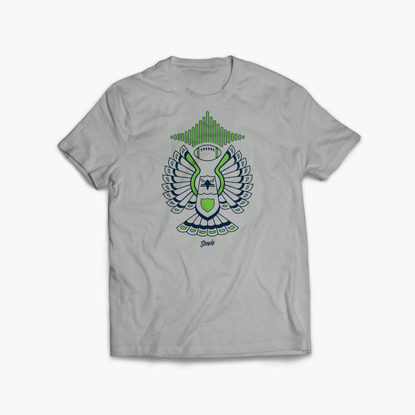 Touchdown Hawk Rivalry Grey T-Shirt