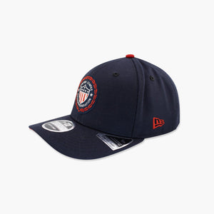 US Soccer Navy Shield Crest Stretch Snapback