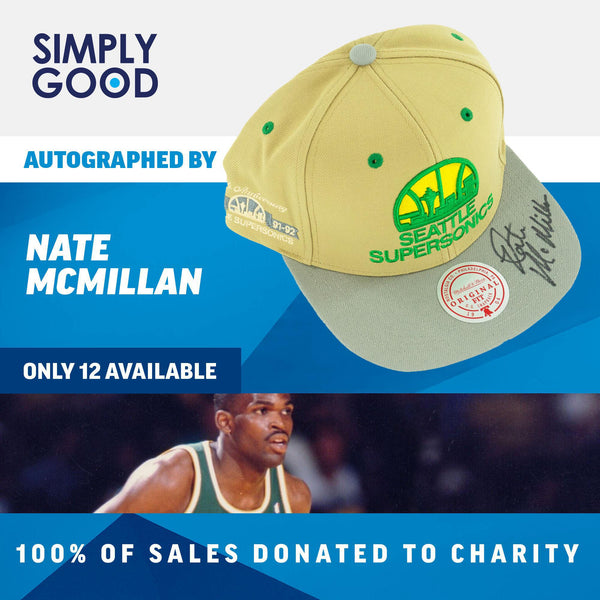 AUTOGRAPHED By Nate McMillan - Seattle SuperSonics Skyline Snapback