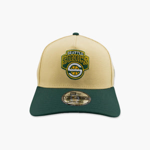 Seattle SuperSonics Golden Two-Tone "S" Logo A-Frame Snapback