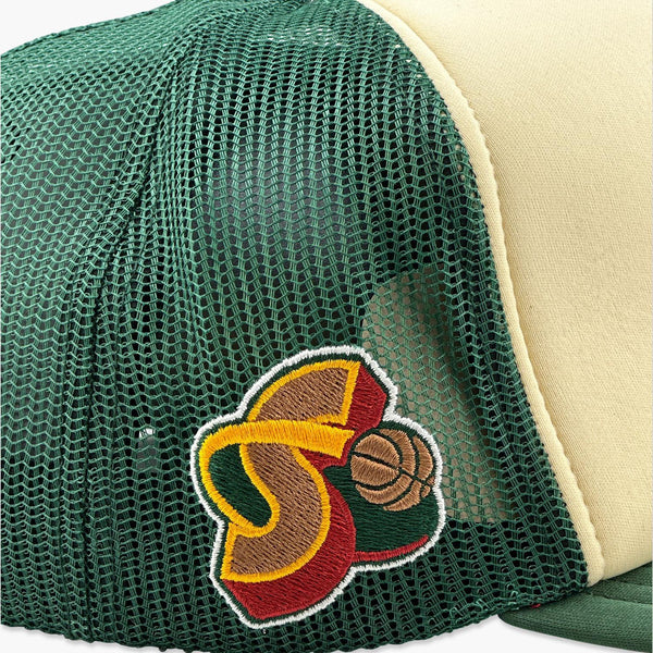 Seattle SuperSonics Off White Trucker Hat