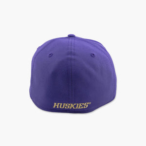 Washington Huskies Purple Cartoon Fitted Hat