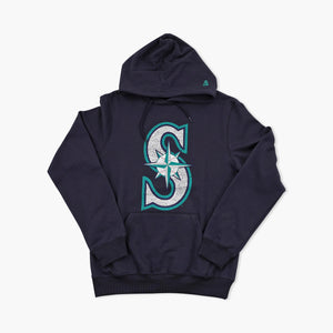 Seattle Mariners Navy Primary Logo Hoodie