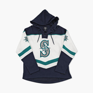 Seattle Mariners Vintage Tri-Color Lacer Hoodie
