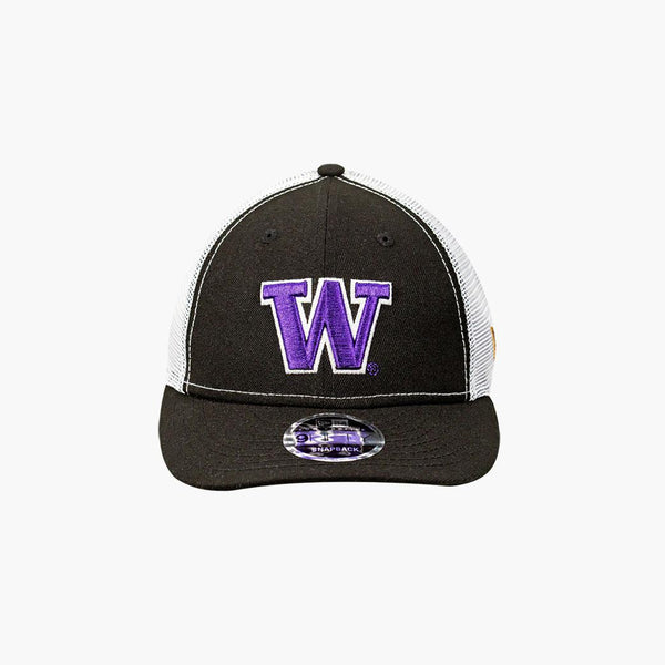 Washington Huskies Black Low Profile Snapback