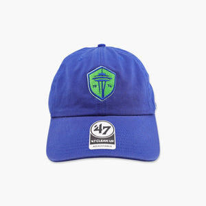 Seattle Sounders Royal Clean Up Adjustable Hat
