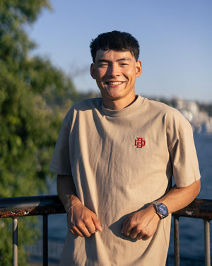 The BD Monogram Essential Tan T-Shirt, Big Dumper Drop 2