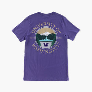 Washington Huskies Rainier Vista Purple T-Shirt