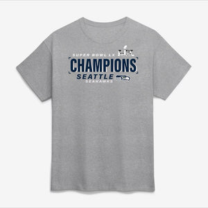 Seattle Seahawks Counting Points Super Bowl Champions Heather Gray T-Shirt