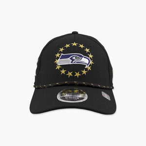 Seattle Seahawks New Era Super Bowl LX 39THIRTY M-Crown Rope FlexFit Hat - Black