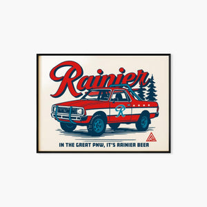 Rainier Beer Brat Pack Poster Print - 18" x 24", Unframed