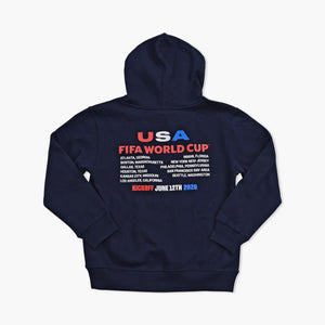 2026 FIFA World Cup USA Host Country Navy Hoodie - Youth