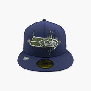 Seattle Seahawks Navy Rivalry Soundwave Fitted Hat