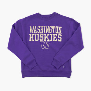 Washington Huskies Campus Stack Foundation Purple Crewneck