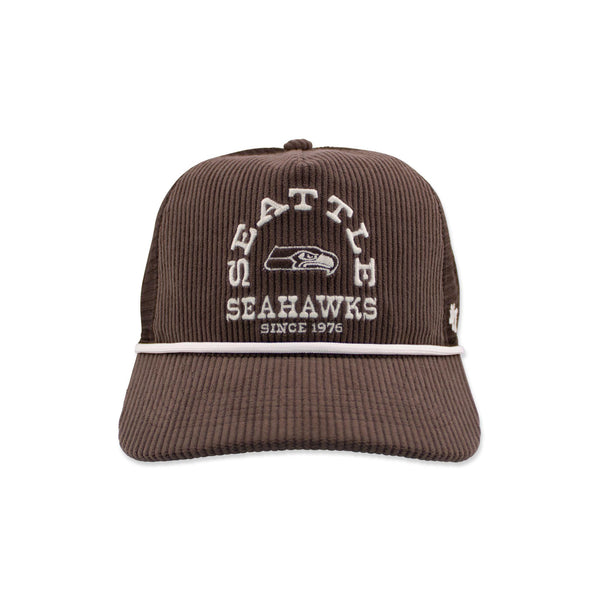 Seattle Seahawks Brown Ranchurro Corduroy Mesh Snapback