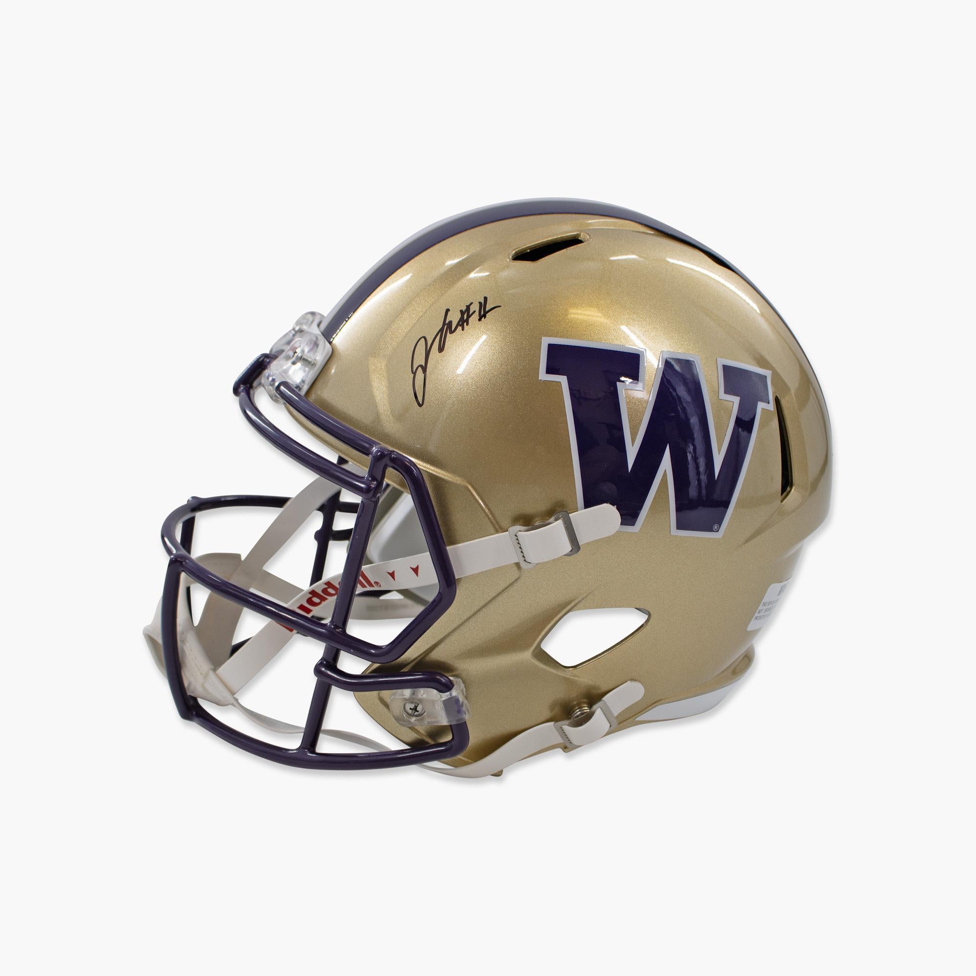AUTOGRAPHED By Jonah Coleman Washington Huskies Full-Size Helmet