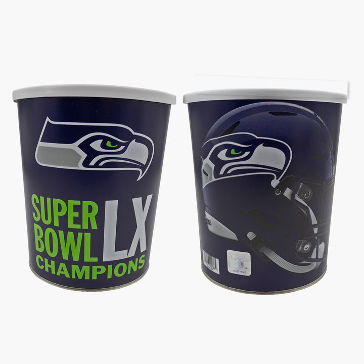 Seattle Seahawks Super Bowl LX Champs 1-Gallon Tin