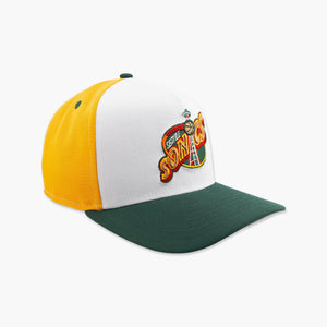 Seattle SuperSonics White Gold Rush Snapback Hat