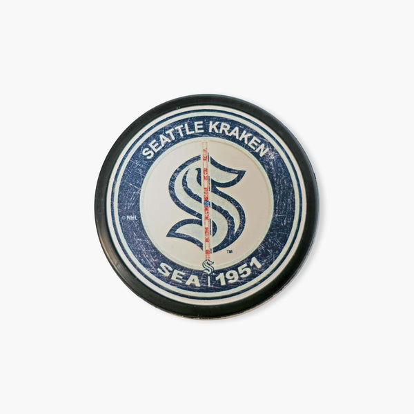 Seattle Kraken Reverse Retro Center Ice Puck