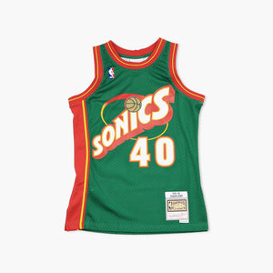 Seattle SuperSonics Shawn Kemp 1996 Green Swingman Jersey