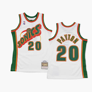 Seattle SuperSonics Gary Payton 1996 White Swingman Jersey