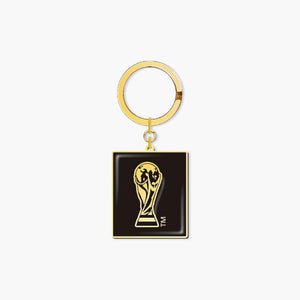 FIFA World Cup Square Trophy Black & Gold Keychain
