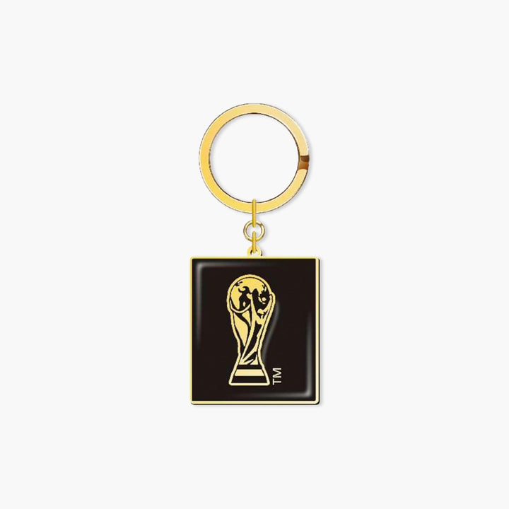 FIFA World Cup Square Trophy Black & Gold Keychain