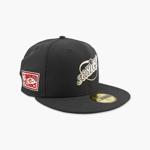 Seattle SuperSonics Black Wool Fitted Hat