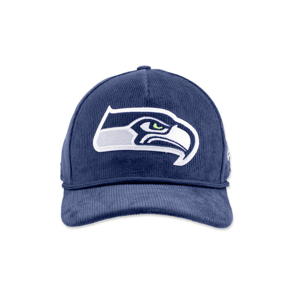Seattle Seahawks Navy Corduroy Curved Bill Snapback