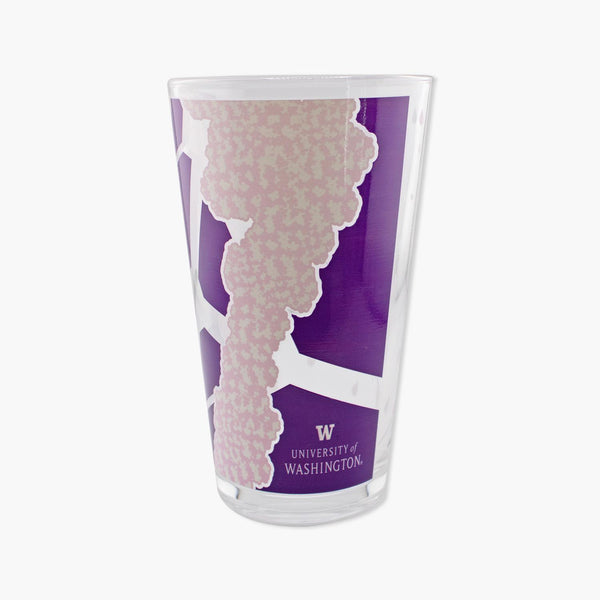Washington Huskies Cherry Blossom Pint Glass