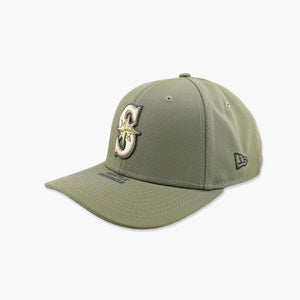 Seattle Mariners Armed Forces Day Olive Snapback