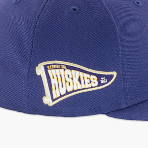 Washington Huskies Primary Logo Est. 1861 Pennant Fitted Hat