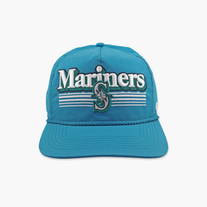 Seattle Mariners Dark Teal Script Fade Nylon Hitch Snapback
